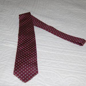 Nowell's Burgundy Classic Hand Made Silk Tie